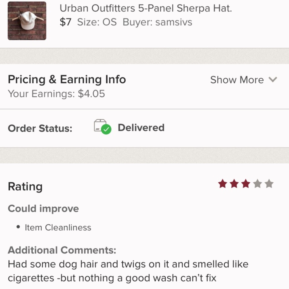 What do you expect from a $7 hat?